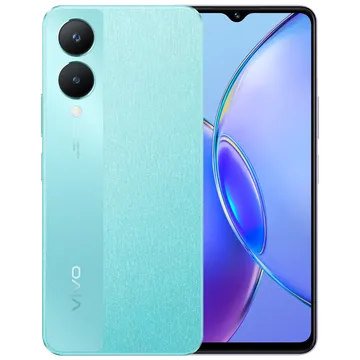 Vivo Y28 5G (4GB RAM, 128GB, Glitter Aqua) Smart Phone